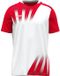 Jako Vintage Shirt Korte Mouw Kinderen - Wit / Rood