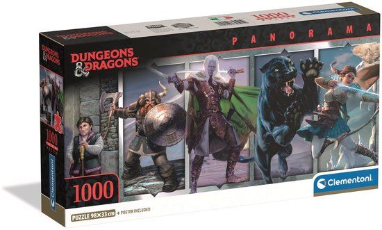 Clementoni Puzzel 1000 Stukjes Dungeons & Dragons Panorama
