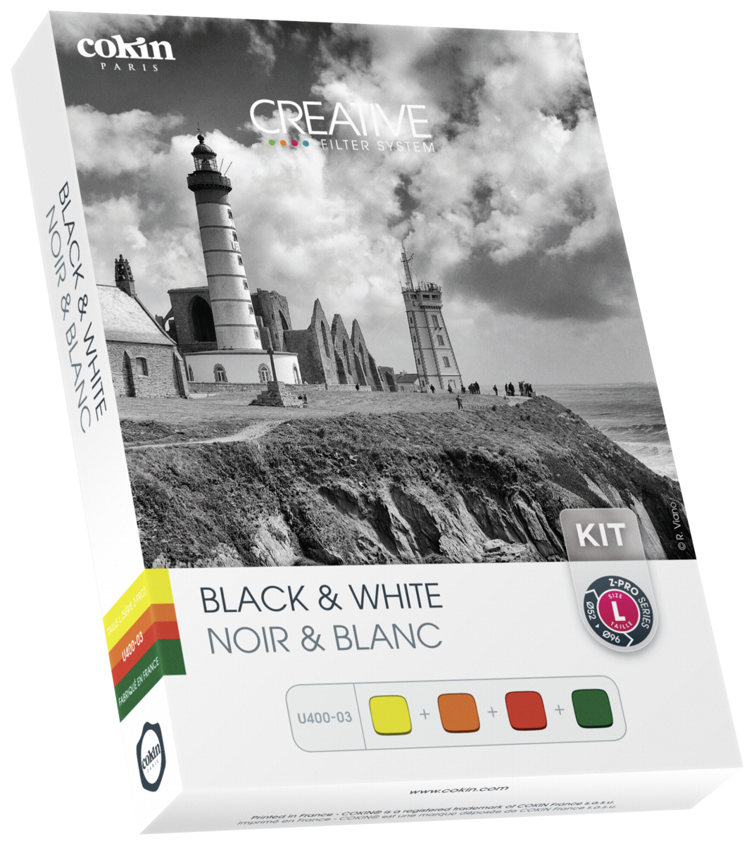 Cokin Creative 4 Black & White Filter Kit U400 03 L Serie