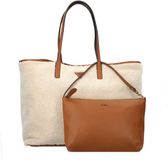 GUESS shopper Victtoria 2 in 1 Tote Natural / Cognac crème