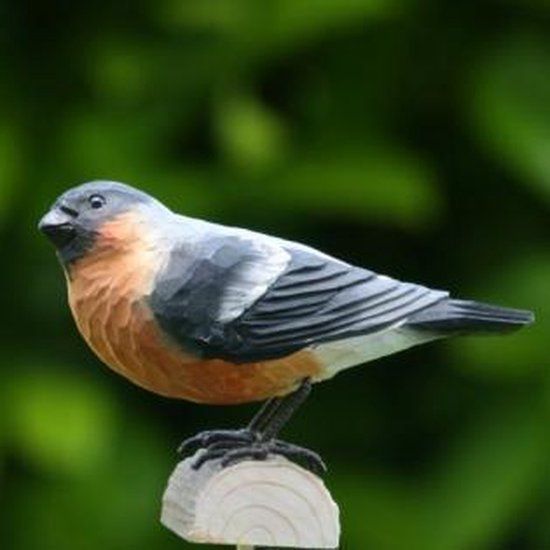 Houten vogel - goudvink - Gemengd