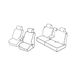 Set Superior Set Stoelhoezen - Grijs/Zwart - Compatibel met Honda CR-V (10/12>10/18)