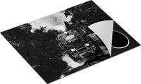 Chefcare Inductie Beschermer Locomotief in de Bossen - Zwart Wit - 65x55 cm