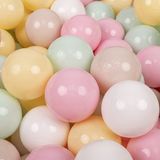 KiddyMoon Ballenbak ballen 7 cm 100 - Pastel Mix
