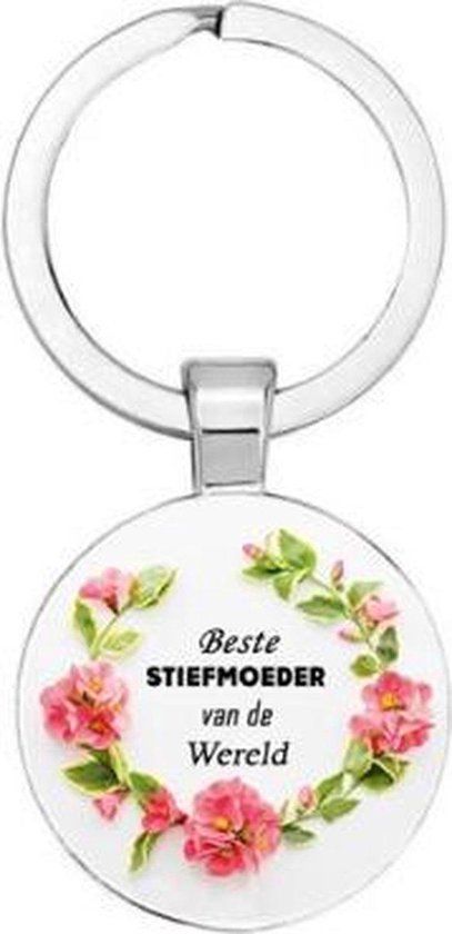 Akyol - Beste stiefmoeder van de wereld Sleutelhanger - Mama/Moeder - Stiefmoeder - Leuk kado voor je stiefmoeder om te geven - Unisex