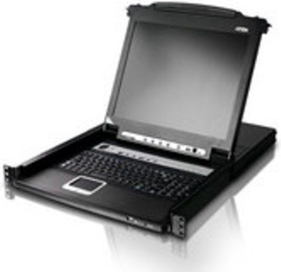 Aten 8 Port 19" LCD KVMP Switch, USB port Integrated