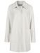 Manteau mi-long en laine blanche White Label