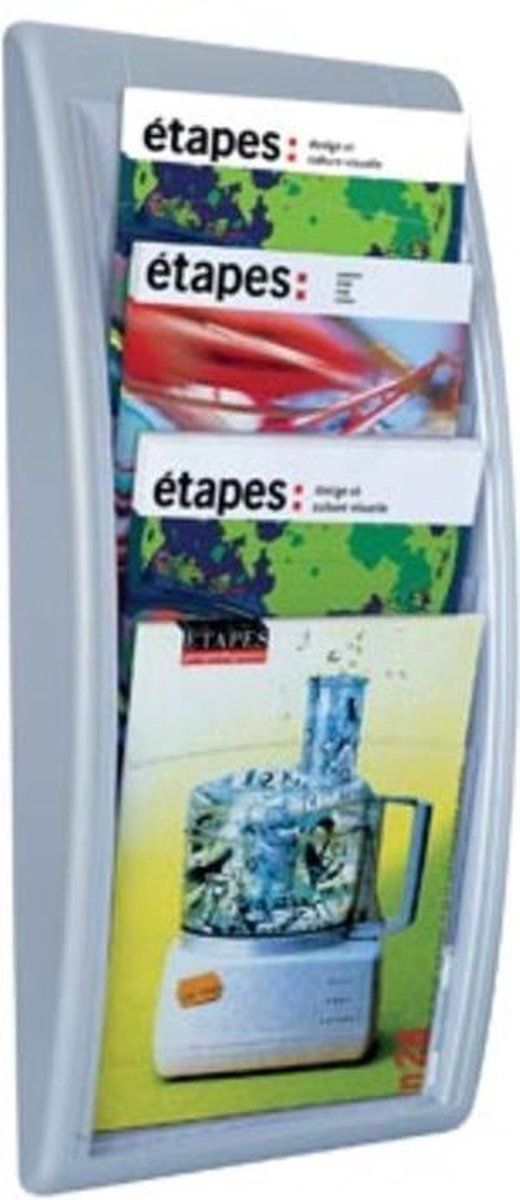 Paper Flow Wandfolderhouder Zilver - 3660141239645