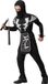 Atosa Ninja kostuum - voor jongens - zwart/wit - polyester - Compleet 128