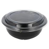 Garcia de Pou Bowls + Deksels 450 Ml, Pp, Zwart, Ø 15x6 CM