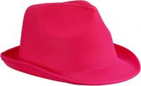Myrtle Beach Trilby feesthoed fuchsia voor volwassenen