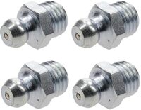 Cyclingcolors 4 x Smeernippel Staal Kegelsmeernippel Vetpersnippel Tractor Grasmaaier Auto Motorfiets Scooter, M8 180°