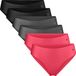 DANISH ENDURANCE Naadloze Slips voor Dames - Sporten & Iedere dag - 6-pack - Meerkleurig - Maat S