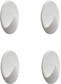 Tiger Oval haak medium wit (4 Stuks)