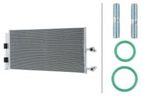 HELLA Condenseur de climatisation avec sécheur et ailettes de refroidissement soudées pour VOLVO S90