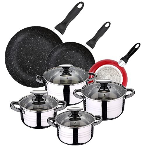 San Ignacio Pannenset - 3-delig - Ø 16 cm, Ø 20 cm, Ø 24 cm - RVS