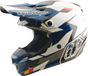 Troy Lee Designs SE5 Polycarbonate MIPS Roamer Motocrosshelm - Blauw/wit - Maat S