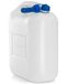 hünersdorff Eco Waterjerrycan met afvoerbuis en niet te verliezen dekselschroefverbinding, 22 l (met buis), wit