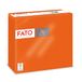Fato - Papieren servetten, wegwerp, werkplaats en zacht, 40 servetten, formaat 38 x 38 cm, 4-laags, kleur oranje, papier 100% pure cellulose, FSC-gecertificeerd