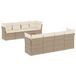 VidaXL 3255855 Tuinmeubelset Crème, Wit