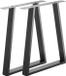 Sotech 2 stuks tafelonderstel V-FRAME 710 x 580 mm, zwart