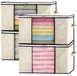 PLIB Precision Components Ltd. Boîtes de rangement pour vêtements et textiles, set de 4, beige