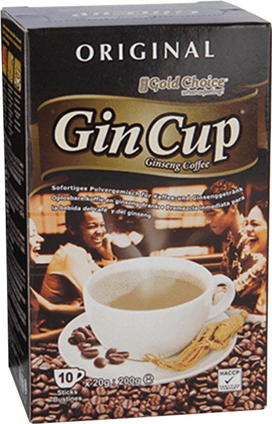 Gold Choice Gin Cup Ginseng Coffee Original - 10x20g - 200g