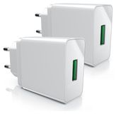 Chargeur USB Aplic, set de 2, Quick Charge 3.0 avec 18W