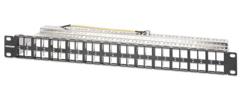 Intellinet 48-poorts afgeschermd leeg patchpaneel, 1U, 19" zwart