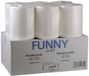 Funny Handdoekrol met speciale kern, voor merkvrije dispensersystemen, 2-laags hoogwit, 24 cm, ca. 140 m, 5-delige kern, 1-pack (1 x 6 stuks)