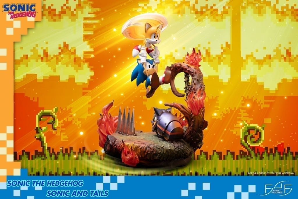 First 4 Figures Sonic the Hedgehog: Sonic and Tails 20 inch Statue - 5060316622353