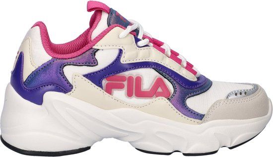 Fila Collene Logo Kids Sneakers Laag - Beige - Maat 33