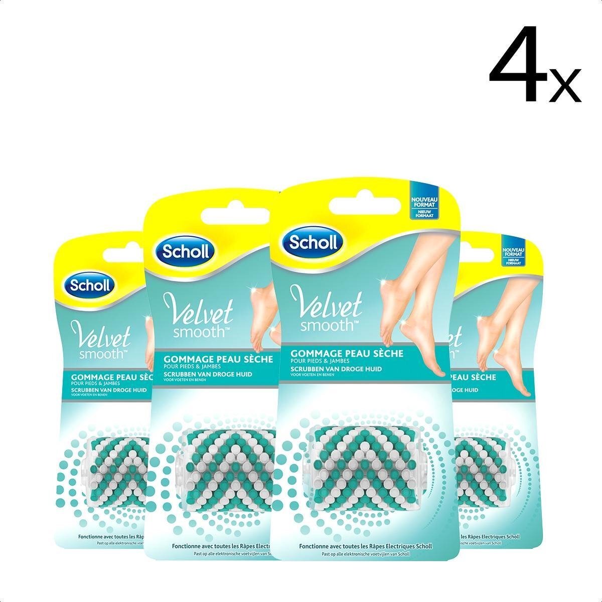 Scholl Voetvijl - Navulling Velvet Smooth - Extra Fijn 4 stuks