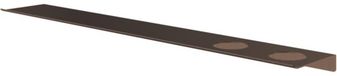 Hotbath &More Planchet 80 cm inclusief bevestigings rails met 2 uitsparingen voor een zeepdispenser of beker Tuscan bronze