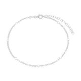 Amor Enkelbandje 925 sterling zilver dames zomersieraden, 22 + 5 cm, goud, wordt geleverd in een sieradendoosje, 2038564