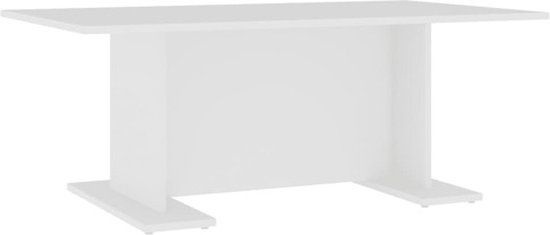 vidaXL Salontafel 103,5x60x40 cm bewerkt hout wit