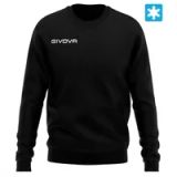 Givova Sweatshirt Felpa Zwart Zwart - XS