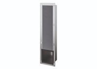 Luca sanitair Luca Inbouw Reserve Toiletrolhouder 19,5x72x12,2cm Mat Zwart