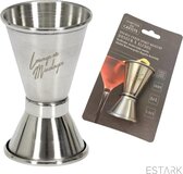 ESTARK ESTARK® - Maatbeker Cocktail - 30ml - RVS - Zilver