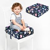 Unyqoos® Verhoogd Kinderstoelkussen met Veiligheidsgordels en Antislipbasis