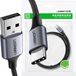 Ugreen - USB-A naar USB-C kabel - 3A - 2m - Grijs