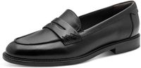 Tamaris - Dames - Loafers - Zwart Leer - Maat 41
