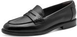 Tamaris - Dames - Loafers - Zwart Leer - Maat 41