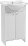 Deftrans Diana Serie - Staande Badkamerkast met Wastafel - 50 cm - Wit