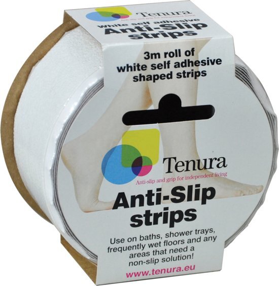 Tenura Aidapt anti slip stickers 30 stuks - witte strepen