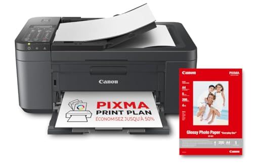 Canon PIXMA TR4755i - 4-in-1 kleurenprinter - afdrukken, scannen, kopiëren, faxen - CAD 20 vel, fotoprinter, PIXMA Print Plan - inclusief A4 fotopapier GP-501, 5 vel