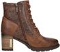 Mustang Veterschoenen Hak Veterschoenen Hak - Cognac - Maat 37
