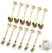 Ibenzoa® Set de couverts en acier inoxydable pour thé et café – 12 pièces