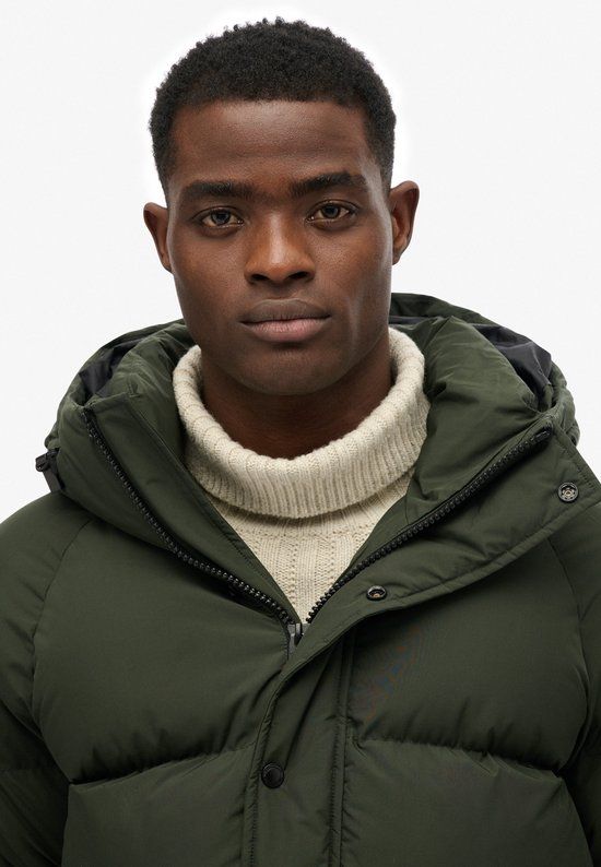 Superdry - XPD Lange Gewatteerde Parka Jas Heren Surplus Goods Olive Green XL