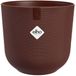 Elho Jazz Rond 35 Bloempot voor Binnen - Woondecoratie van 100% Gerecycled Plastic - Ø 34.5 x H 32.2 cm - Dark burgundy
